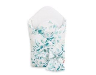 Usztywniany rożek dla niemowląt z wiązaniem - eucaliptus mint