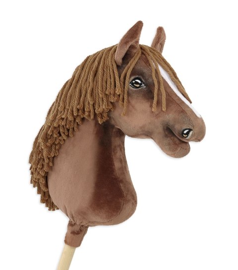 Hobby Horse Duży koń na kiju Premium - ciemny kasztan A3 Hobby Horse Duży koń na kiju Premium - ciemny kasztan A3