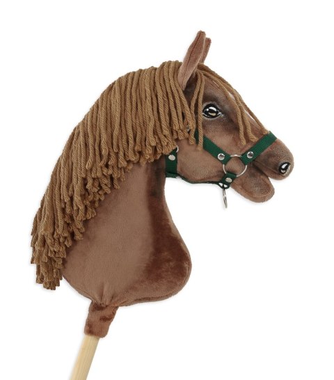 Hobby Horse Duży koń na kiju Premium - ciemny kasztan A3 Hobby Horse Duży koń na kiju Premium - ciemny kasztan A3