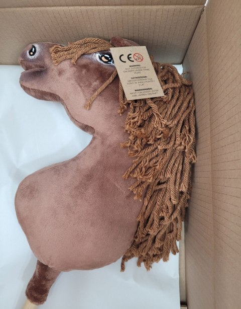 Hobby Horse Duży koń na kiju Premium - ciemny kasztan A3 Hobby Horse Duży koń na kiju Premium - ciemny kasztan A3