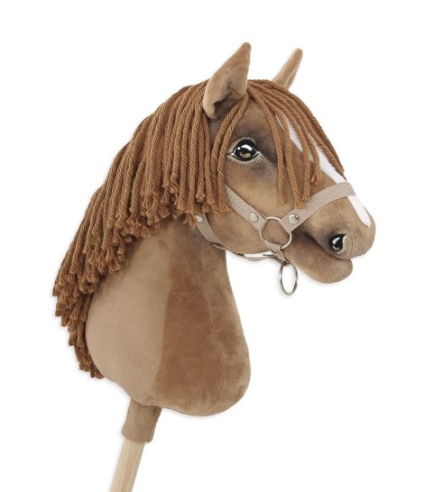 Hobby Horse Duży koń na kiju Premium - jasny kasztan A3 Hobby Horse Duży koń na kiju Premium - jasny kasztan A3