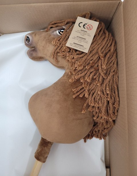Hobby Horse Duży koń na kiju Premium - jasny kasztan A3 Hobby Horse Duży koń na kiju Premium - jasny kasztan A3