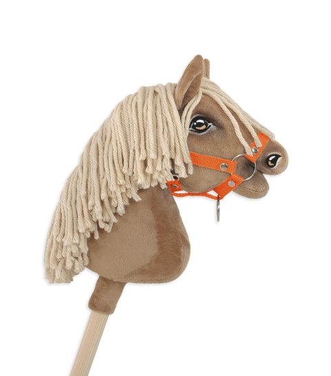 Kantar dla konia Hobby Horse A4 mały zapinany - pomarańczowy Kantar dla konia Hobby Horse A4 mały zapinany - pomarańczowy
