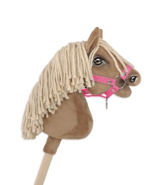 Kantar dla konia Hobby Horse A4 mały zapinany - różowy