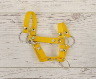 Kantar dla konia Hobby Horse A4 mały zapinany - żółty