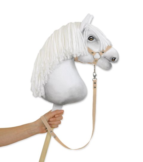 Uwiąz Hobby Horse z taśmy – Wytrzymały Uwiąz do Kantara - beżowy