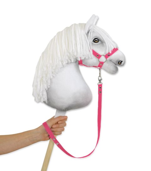 Uwiąz Hobby Horse z taśmy – Wytrzymały Uwiąz do Kantara - ciemnoróżowy