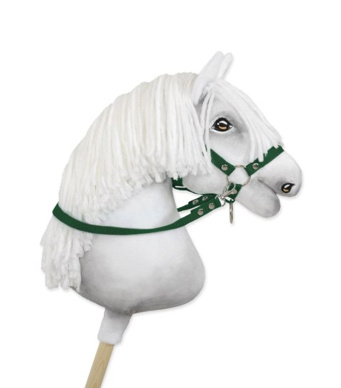 Profesjonalne wodze do Hobby Horse – wygodne i wytrzymałe - butelkowa zieleń