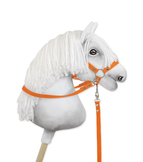 Profesjonalne wodze do Hobby Horse – wygodne i wytrzymałe - pomarańczowe