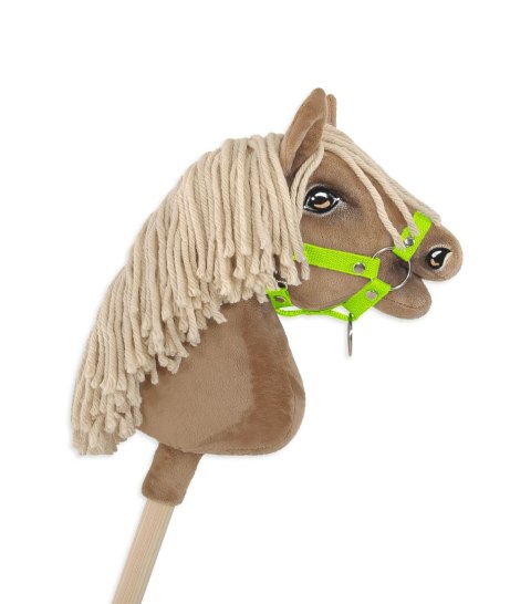 Kantar dla konia Hobby Horse A4 mały zapinany - neon green