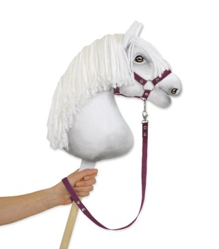 Uwiąz Hobby Horse z taśmy – Wytrzymały Uwiąz do Kantara - śliwkowy