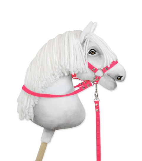 Profesjonalne wodze do Hobby Horse – wygodne i wytrzymałe - neon pink