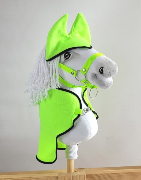 Polarowa derka i nauszniki dla konia Hobby Horse A3, neon green Polarowa derka i nauszniki dla konia Hobby Horse A3, neon green