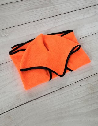 Polarowa derka i nauszniki dla konia Hobby Horse A4, neon orange