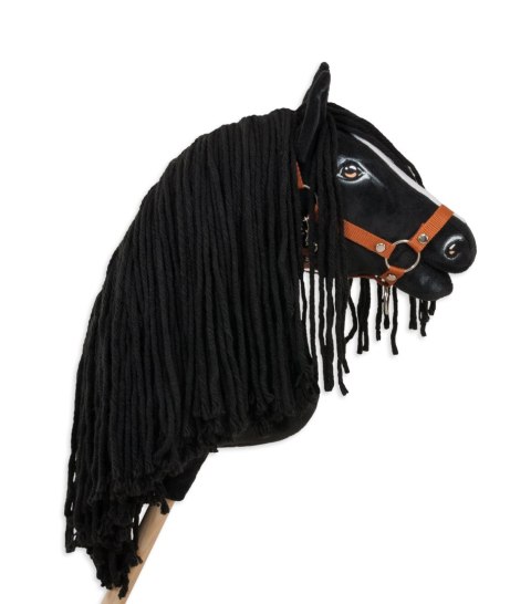 Hobby Horse Duży koń na kiju Premium - fryz koń fryzyjski II A3 Hobby Horse Duży koń na kiju Premium - fryz koń fryzyjski II A3