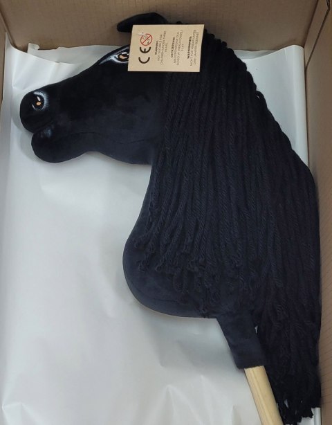 Hobby Horse Duży koń na kiju Premium - fryz koń fryzyjski II A3 Hobby Horse Duży koń na kiju Premium - fryz koń fryzyjski II A3