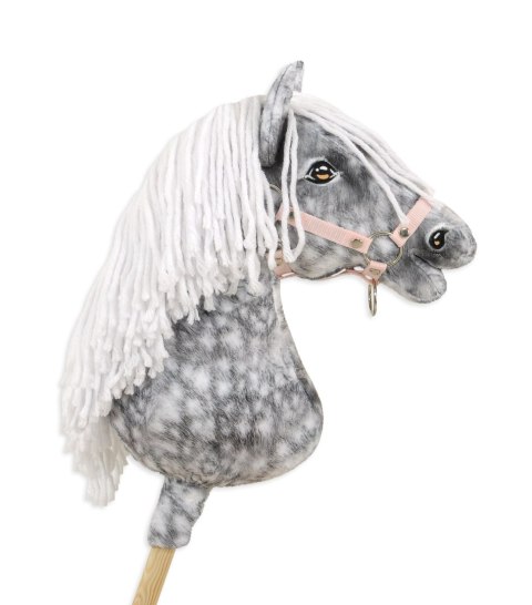 Hobby Horse Duży koń na kiju Premium - siwek jabłkowity z białą grzywą A3 Hobby Horse Duży koń na kiju Premium - siwek jabłkowity z białą grzywą A3