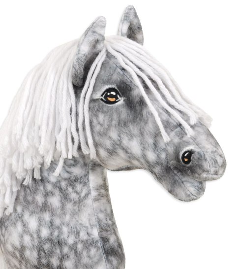 Hobby Horse Duży koń na kiju Premium - siwek jabłkowity z białą grzywą A3 Hobby Horse Duży koń na kiju Premium - siwek jabłkowity z białą grzywą A3