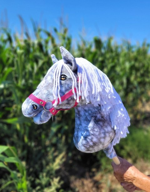 Hobby Horse Duży koń na kiju Premium - siwek jabłkowity z białą grzywą A3 Hobby Horse Duży koń na kiju Premium - siwek jabłkowity z białą grzywą A3