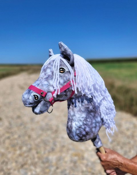 Hobby Horse Duży koń na kiju Premium - siwek jabłkowity z białą grzywą A3 Hobby Horse Duży koń na kiju Premium - siwek jabłkowity z białą grzywą A3