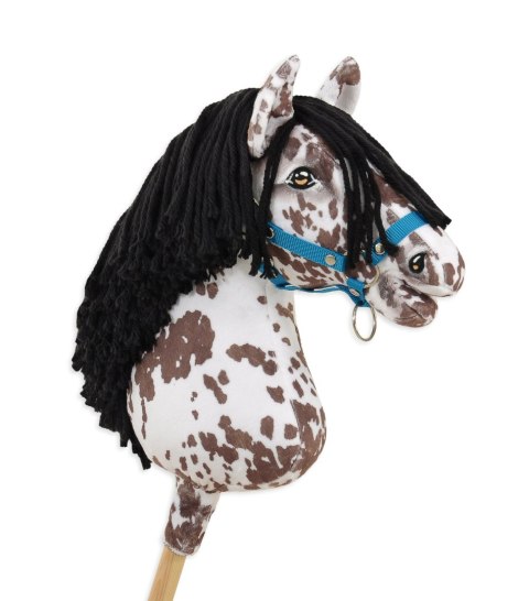 Hobby Horse Duży koń na kiju Premium - tarantowaty biało-brązowy z czarną grzywą A3 Hobby Horse Duży koń na kiju Premium - tarantowaty biało-brązowy z czarną grzywą A3