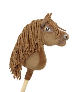 Premium Hobby Horse – Mały koń na kiju A4, jasny kasztan