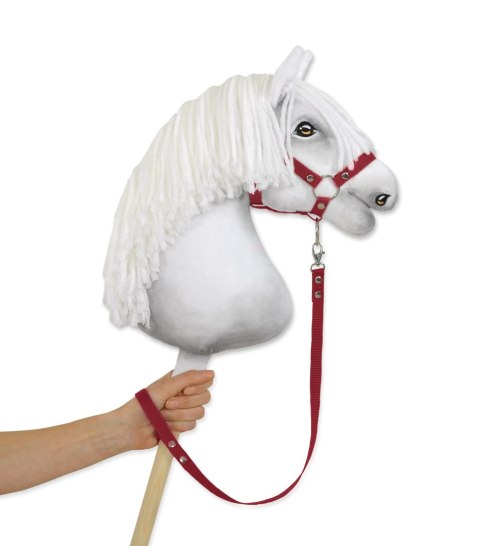 Uwiąz Hobby Horse z taśmy – Wytrzymały Uwiąz do Kantara - bordowy