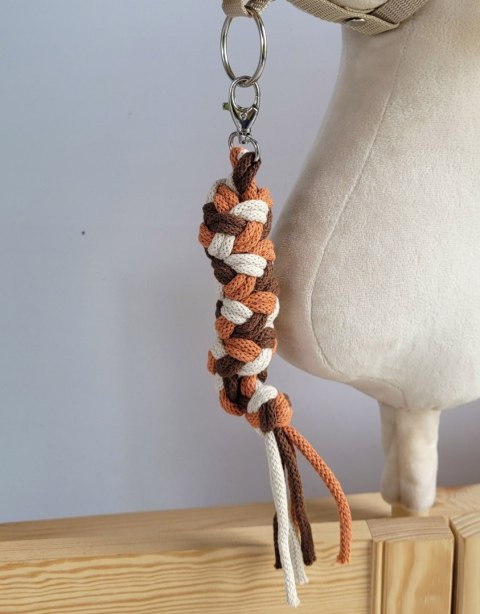 Uwiąz dla Hobby Horse ze sznurka - jasny beż/ brąz/ terracota Uwiąz dla Hobby Horse ze sznurka - jasny beż/ brąz/ terracota