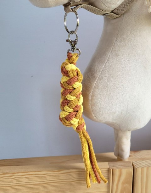 Uwiąz dla Hobby Horse ze sznurka - żółty/ musztarda/ terracota Uwiąz dla Hobby Horse ze sznurka - żółty/ musztarda/ terracota