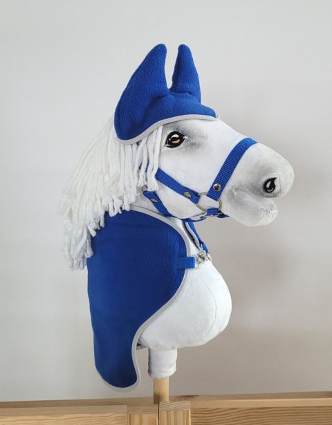 Polarowa derka i nauszniki dla konia Hobby Horse A4, chabrowy Polarowa derka i nauszniki dla konia Hobby Horse A4, chabrowy