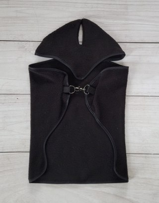 Polarowa derka i nauszniki dla konia Hobby Horse A4, czarny