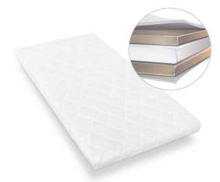 Materac kokos-pianka-kokos 120x60 cm dla niemowlaka - Antybakteryjny materac do łóżeczka