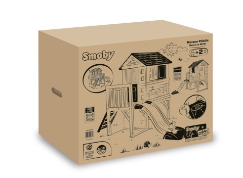 Smoby Domek Na Palach Ze Zjeżdżalnią