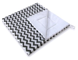 Dwustronna mata do namiotu TIPI - Chevron czarny