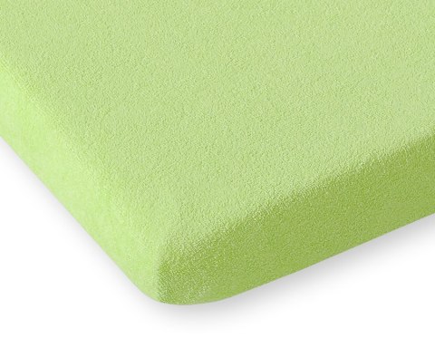 Prześcieradło frotte z gumką 120x60 cm do łóżeczka dziecięcego - zielone Prześcieradło frotte z gumką 120x60 cm do łóżeczka dziecięcego - zielone