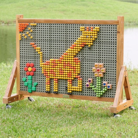 MASTERKIDZ Drewniana Ściana Tablica XXL Naukowa Kreatywna STEM WALL Outdoor MASTERKIDZ Drewniana Ściana Tablica XXL Naukowa Kreatywna STEM WALL Outdoor