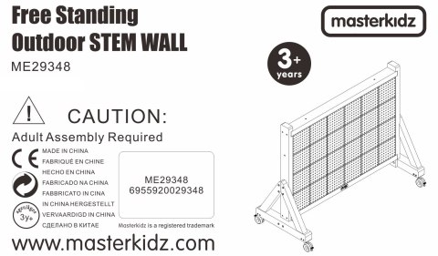 MASTERKIDZ Drewniana Ściana Tablica XXL Naukowa Kreatywna STEM WALL Outdoor MASTERKIDZ Drewniana Ściana Tablica XXL Naukowa Kreatywna STEM WALL Outdoor