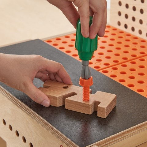 MASTERKIDZ Drewniany Warsztat XXL Montessori STEM z Narzędziami MASTERKIDZ Drewniany Warsztat XXL Montessori STEM z Narzędziami