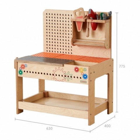 MASTERKIDZ Drewniany Warsztat XXL Montessori STEM z Narzędziami MASTERKIDZ Drewniany Warsztat XXL Montessori STEM z Narzędziami