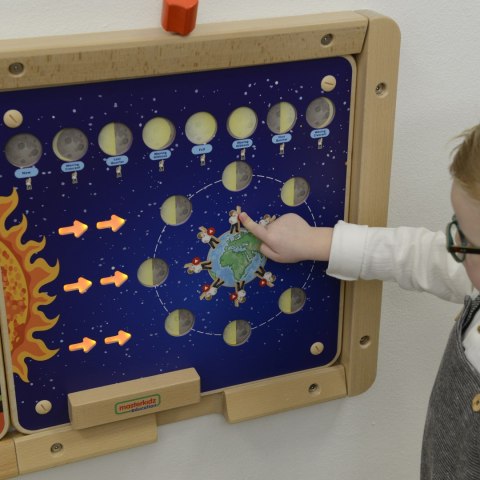 MASTERKIDZ Tablica Edukacyjna Fazy Księżyca Montessori MASTERKIDZ Tablica Edukacyjna Fazy Księżyca Montessori