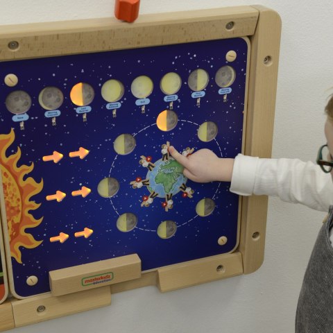 MASTERKIDZ Tablica Edukacyjna Fazy Księżyca Montessori MASTERKIDZ Tablica Edukacyjna Fazy Księżyca Montessori