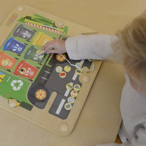 MASTERKIDZ Tablica Magnetyczna Segregowanie Odpadów Ciężarówka do Recyklingu Montessori MASTERKIDZ Tablica Magnetyczna Segregowanie Odpadów Ciężarówka do Recyklingu Montessori