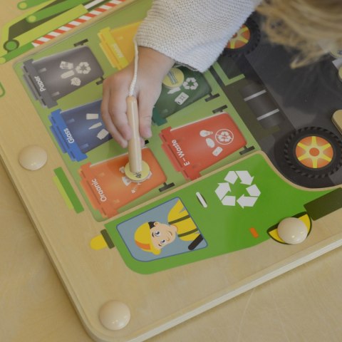 MASTERKIDZ Tablica Magnetyczna Segregowanie Odpadów Ciężarówka do Recyklingu Montessori MASTERKIDZ Tablica Magnetyczna Segregowanie Odpadów Ciężarówka do Recyklingu Montessori