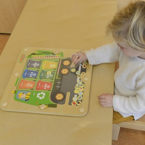 MASTERKIDZ Tablica Magnetyczna Segregowanie Odpadów Ciężarówka do Recyklingu Montessori MASTERKIDZ Tablica Magnetyczna Segregowanie Odpadów Ciężarówka do Recyklingu Montessori