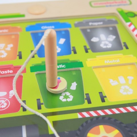 MASTERKIDZ Tablica Magnetyczna Segregowanie Odpadów Ciężarówka do Recyklingu Montessori MASTERKIDZ Tablica Magnetyczna Segregowanie Odpadów Ciężarówka do Recyklingu Montessori