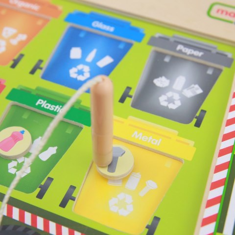 MASTERKIDZ Tablica Magnetyczna Segregowanie Odpadów Ciężarówka do Recyklingu Montessori MASTERKIDZ Tablica Magnetyczna Segregowanie Odpadów Ciężarówka do Recyklingu Montessori