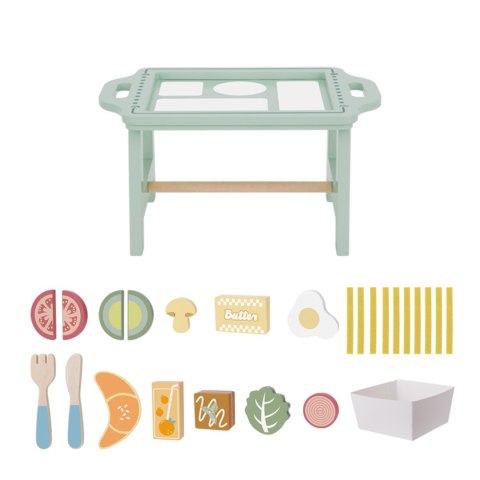 WOOPIE GREEN Zestaw Śniadaniowy z Tacą i Akcesoriami Serwis Pastelowy WOOPIE GREEN Zestaw Śniadaniowy z Tacą i Akcesoriami Serwis Pastelowy