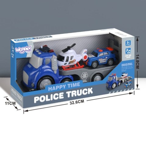 WOOPIE Niebieska Laweta Policyjna City Truck Efekty Dźwiękowe i Świetlne WOOPIE Niebieska Laweta Policyjna City Truck Efekty Dźwiękowe i Świetlne