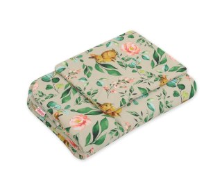 Pościel dla niemowląt z wypełnieniem 75x100 cm – komplet 2-częściowy do łóżeczka - Rabbit with flowers