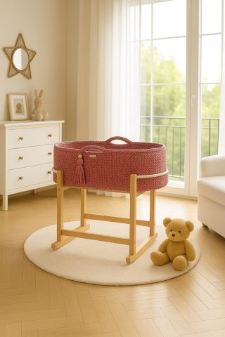 Kosz Mojżesza BOHO Handmade z kołyską - blossom